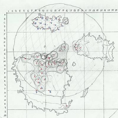 The Tower Positions and extent of Hades' storm cloud