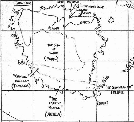 Map of The Main Continent (Thentao)